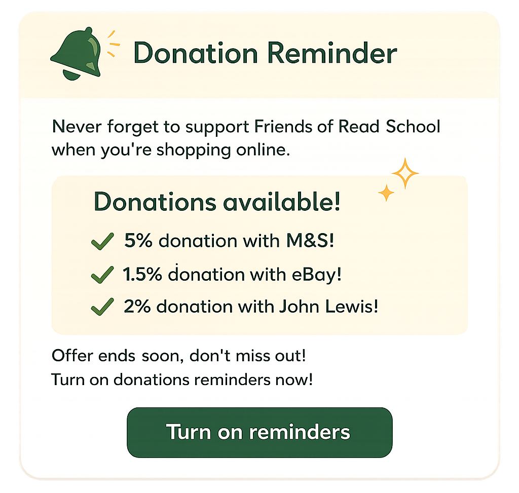 easyfundraising debit card donations